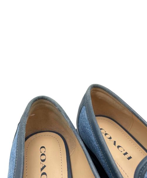COACH（コーチ）COACH (コーチ) LEAH LOAFER WITH QUILTING ブルー サイズ:24.5の古着・服飾アイテム