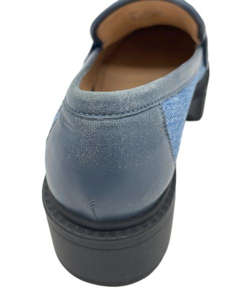 COACH（コーチ）COACH (コーチ) LEAH LOAFER WITH QUILTING ブルー サイズ:24.5の古着・服飾アイテム
