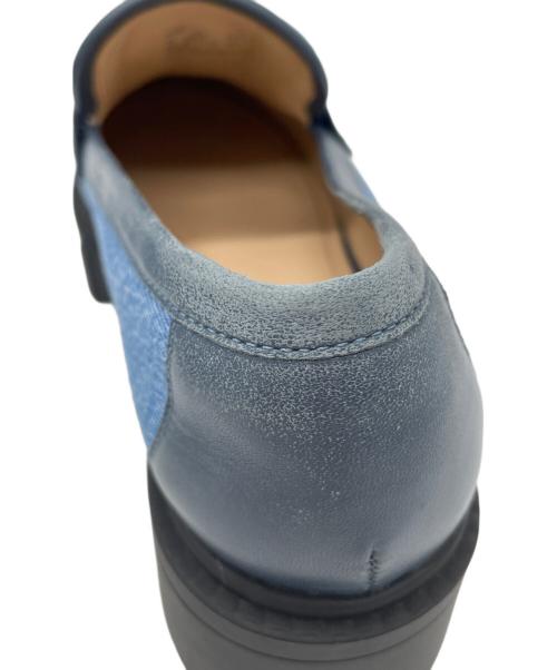 COACH（コーチ）COACH (コーチ) LEAH LOAFER WITH QUILTING ブルー サイズ:24.5の古着・服飾アイテム