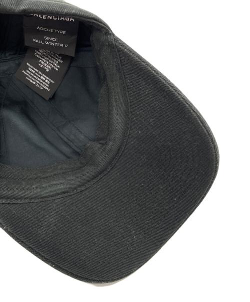 BALENCIAGA（バレンシアガ）BALENCIAGA (バレンシアガ) ロゴキャップ ブラックの古着・服飾アイテム