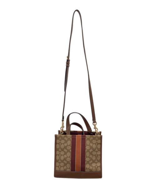 COACH（コーチ）COACH (コーチ) 2WAYショルダーバッグ ブラウンの古着・服飾アイテム