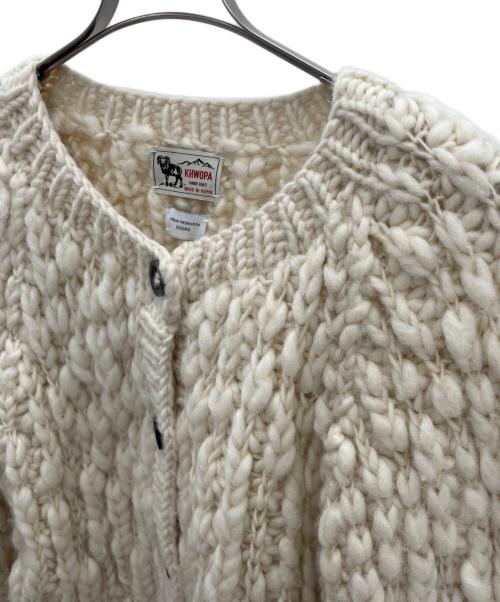 KHWOPA（クオパ）KHWOPA (クオパ) URBAN RESEARCH DOORS (アーバンリサーチドアーズ) スラブカーディガン ベージュ サイズ:Fの古着・服飾アイテム