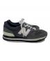 NEW BALANCE (ニューバランス) ローカットスニーカー ブラック サイズ:27：6000円