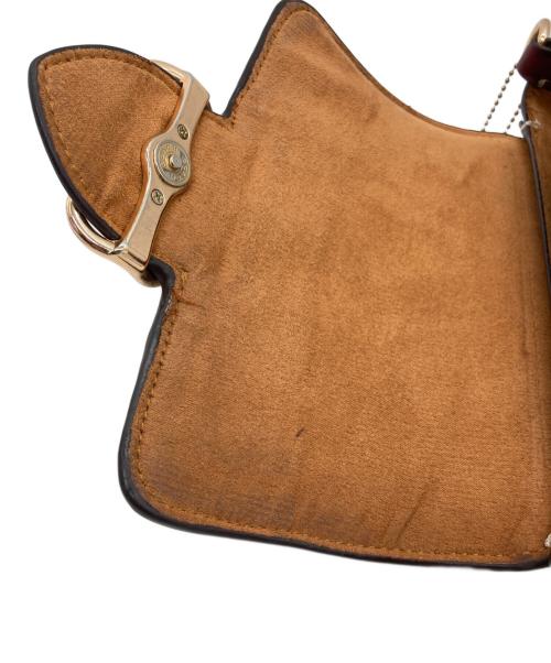 COACH（コーチ）COACH (コーチ) ハンドバッグ ベージュ×ボルドーの古着・服飾アイテム
