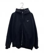 SUPREME×NIKEシュプリーム×ナイキ）の古着「Zip Up Hooded Sweatshirt」｜ブラック
