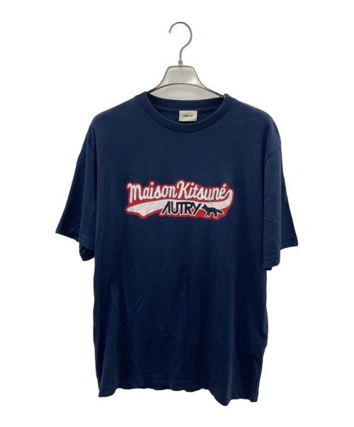 AUTRY（オートリー）AUTRY (オートリー) 半袖カットソー ネイビー サイズ:Lの古着・服飾アイテム