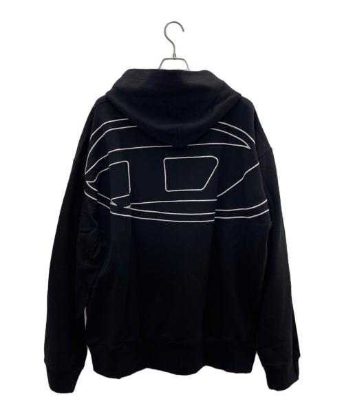 DIESEL（ディーゼル）DIESEL (ディーゼル) プルオーバーパーカー ブラック サイズ:XXLの古着・服飾アイテム