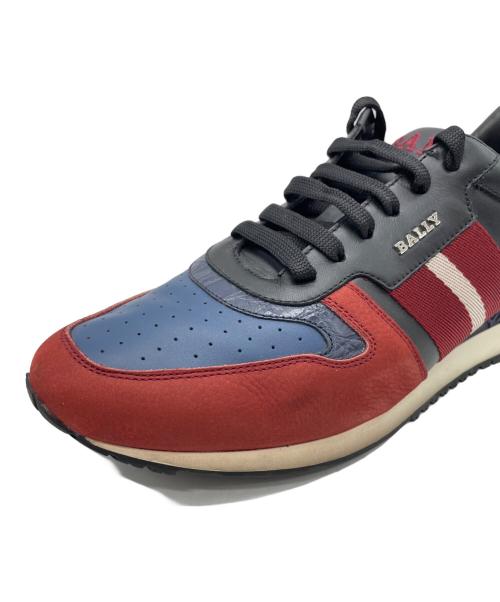 BALLY（バリー）BALLY (バリー) スニーカー ネイビー×レッド サイズ:8 1/2の古着・服飾アイテム
