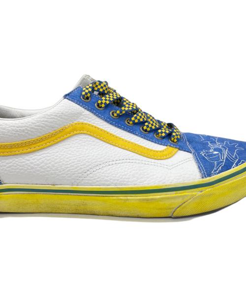 VANS（ヴァンズ）VANS (ヴァンズ) DISNEY (ディズニー) スニーカー ホワイト×イエロー×ブルー サイズ:30cmの古着・服飾アイテム