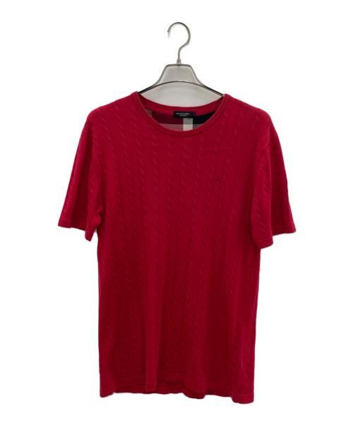 BLACK LABEL CRESTBRIDGE（ブラックレーベル クレストブリッジ）BLACK LABEL CRESTBRIDGE (ブラックレーベル クレストブリッジ) 半袖カットソー レッド サイズ:3の古着・服飾アイテム