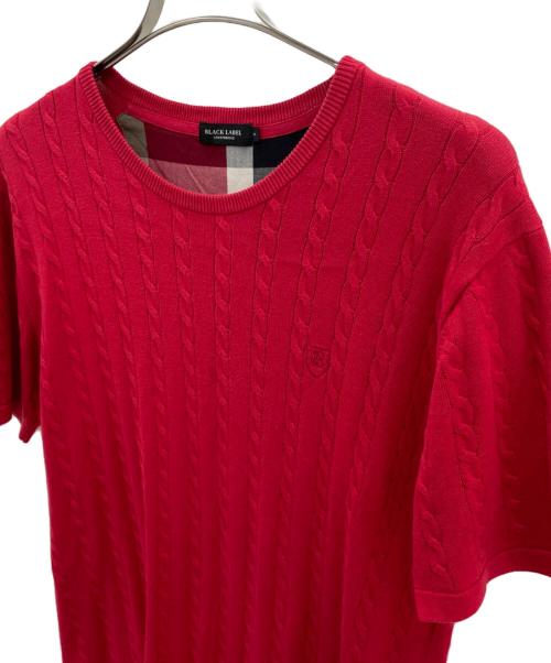 BLACK LABEL CRESTBRIDGE（ブラックレーベル クレストブリッジ）BLACK LABEL CRESTBRIDGE (ブラックレーベル クレストブリッジ) 半袖カットソー レッド サイズ:3の古着・服飾アイテム