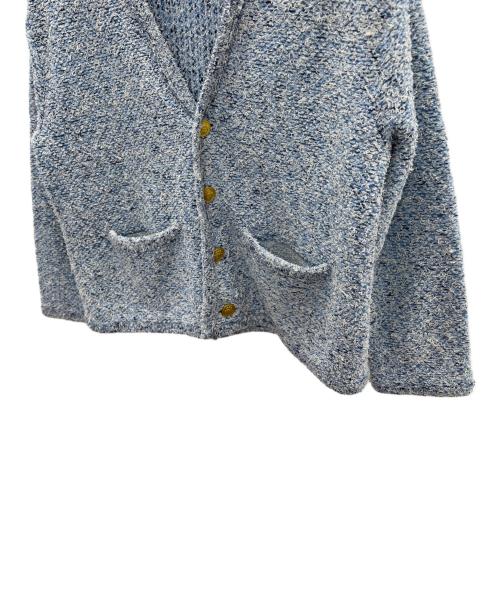 MACPHEE（マカフィー）MACPHEE (マカフィー) ツイードニットVネックカーディガン ブルー サイズ:Sの古着・服飾アイテム