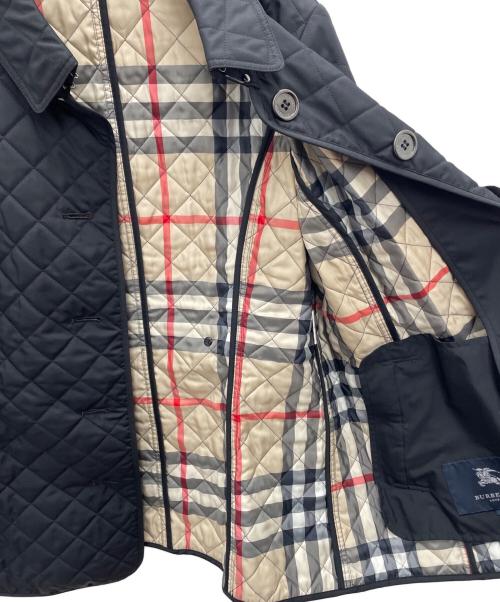 BURBERRY LONDON（バーバリーロンドン）BURBERRY LONDON (バーバリーロンドン) 裏ノバチェック柄キルティングジャケット ブラック サイズ:48の古着・服飾アイテム