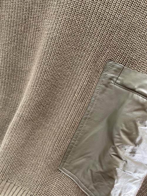 LA SUD（ラッシュド）LA SUD (ラッシュド) 厚手ニット カーキ サイズ:Fの古着・服飾アイテム