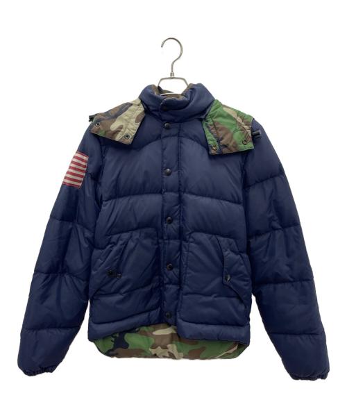 Denim & Supply Ralph Lauren（デニム＆サプライ ラルフローレン）Denim & Supply Ralph Lauren (デニム＆サプライ ラルフローレン) ダウンジャケット ネイビー サイズ:XSの古着・服飾アイテム