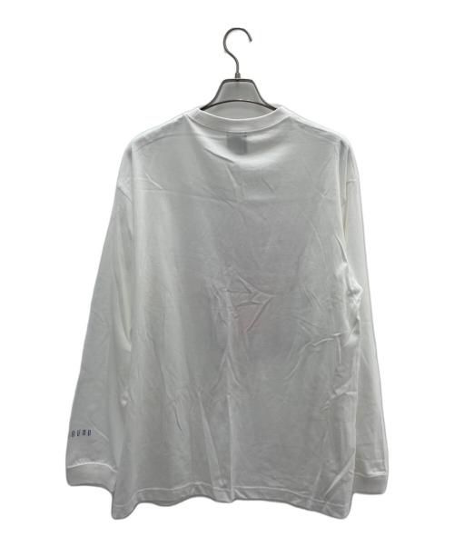 allaround（オールアラウンド）allaround (オールアラウンド) 長袖カットソー ホワイト サイズ:XXLの古着・服飾アイテム