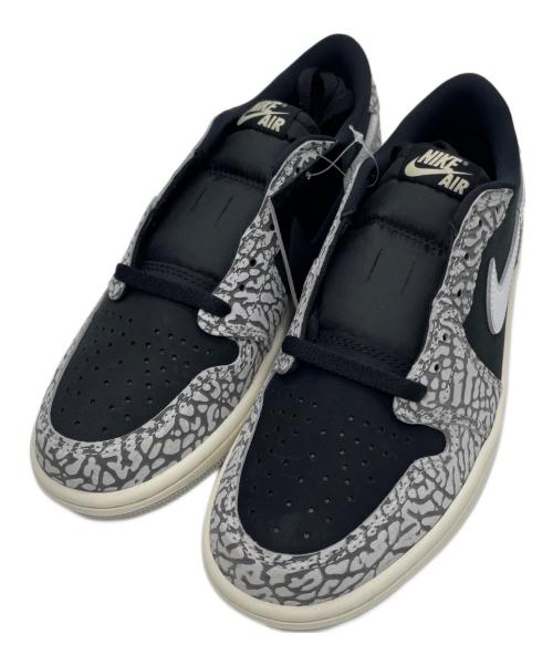 NIKE（ナイキ）NIKE (ナイキ) Air Jordan 1 Retro Low OG グレー×ブラック サイズ:26 未使用品の古着・服飾アイテム