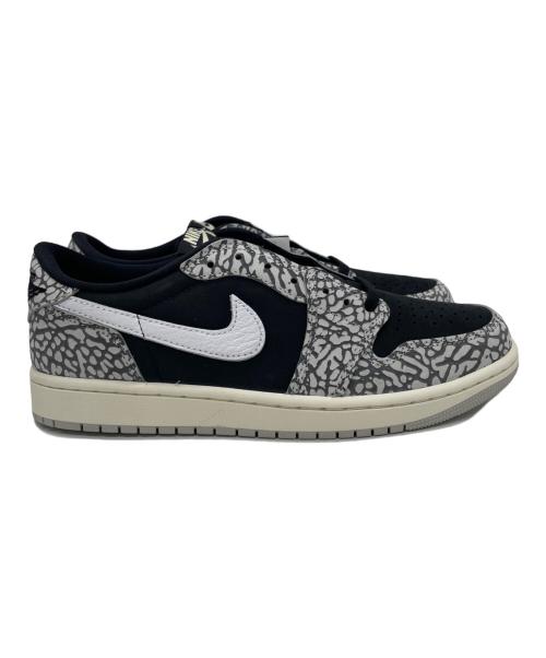 NIKE（ナイキ）NIKE (ナイキ) Air Jordan 1 Retro Low OG グレー×ブラック サイズ:26 未使用品の古着・服飾アイテム