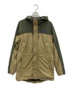 Patagoniaパタゴニア）の古着「リサイクルナイロンパーカー」｜グリーン×ベージュ