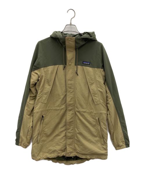Patagonia（パタゴニア）Patagonia (パタゴニア) リサイクルナイロンパーカー グリーン×ベージュ サイズ:Mの古着・服飾アイテム