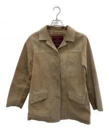 Eddie Bauer（エディーバウアー）の古着「レザージャケット」｜ベージュ
