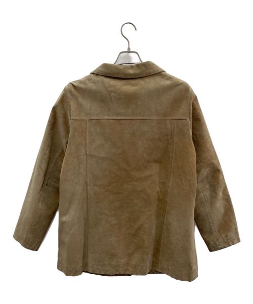 Eddie Bauer（エディーバウアー）Eddie Bauer (エディーバウアー) レザージャケット ベージュ サイズ:Lの古着・服飾アイテム