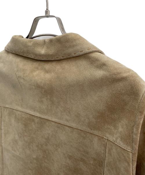 Eddie Bauer（エディーバウアー）Eddie Bauer (エディーバウアー) レザージャケット ベージュ サイズ:Lの古着・服飾アイテム