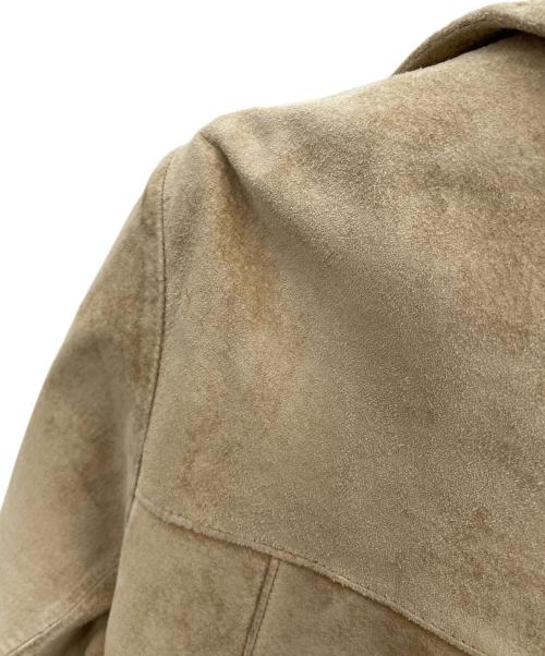 Eddie Bauer（エディーバウアー）Eddie Bauer (エディーバウアー) レザージャケット ベージュ サイズ:Lの古着・服飾アイテム