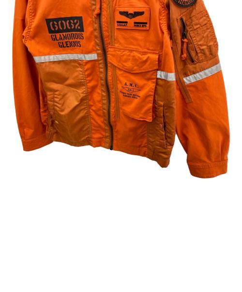 AVIREX（アヴィレックス）AVIREX (アヴィレックス) ミリタリージャケット オレンジ サイズ:XLの古着・服飾アイテム