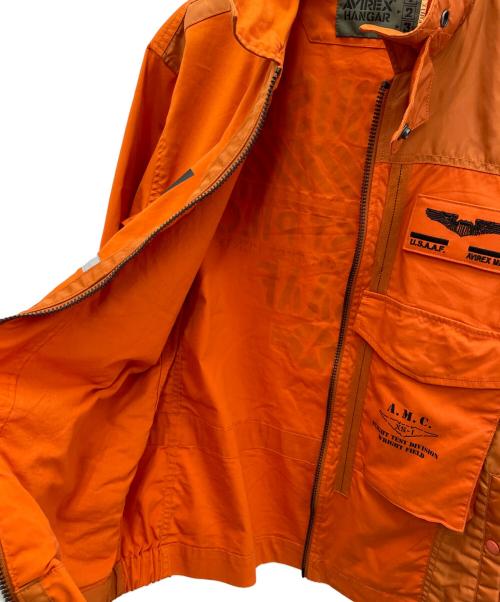 AVIREX（アヴィレックス）AVIREX (アヴィレックス) ミリタリージャケット オレンジ サイズ:XLの古着・服飾アイテム