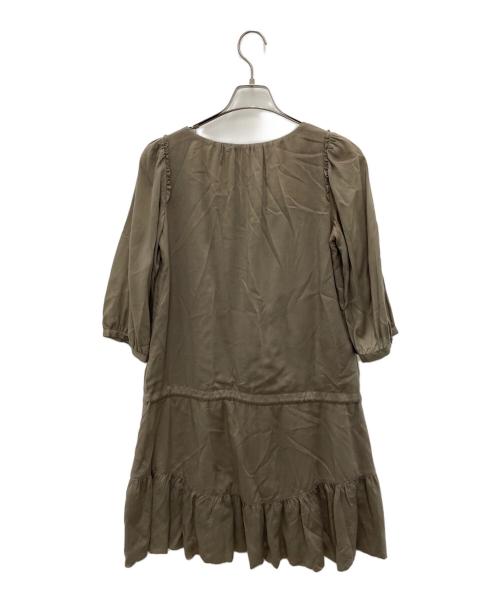 BURBERRY BLUE LABEL（バーバリー ブルー レーベル）BURBERRY BLUE LABEL (バーバリー ブルー レーベル) 七分袖ワンピース グレー サイズ:38の古着・服飾アイテム