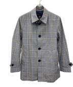 BURBERRY BLACK LABELバーバリーブラックレーベル）の古着「ステンカラーコート」｜グレー