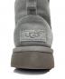 中古・古着 UGG (アグ) ミニラバーロゴブーツ グレー サイズ:24：4000円