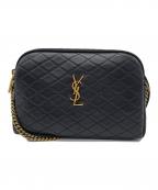 Saint Laurent Parisサンローランパリ）の古着「キルティングショルダーバッグ」｜ブラック