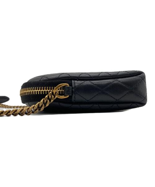 Saint Laurent Paris（サンローランパリ）Saint Laurent Paris (サンローランパリ) キルティングショルダーバッグ ブラックの古着・服飾アイテム
