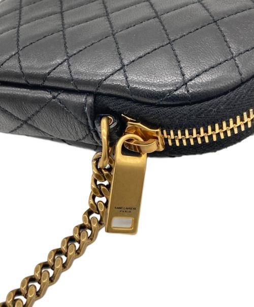 Saint Laurent Paris（サンローランパリ）Saint Laurent Paris (サンローランパリ) キルティングショルダーバッグ ブラックの古着・服飾アイテム