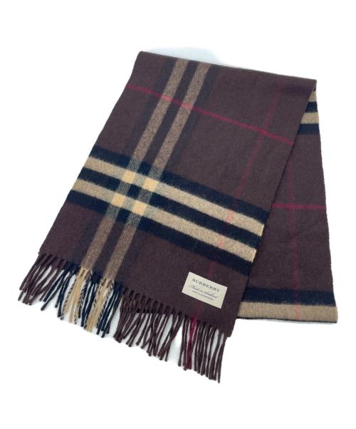 BURBERRY（バーバリー）BURBERRY (バーバリー) マフラー ブラウンの古着・服飾アイテム