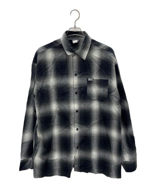 CalTop（キャルトップ）CalTop (キャルトップ) 長袖シャツ ブラック×グレー サイズ:XLの古着・服飾アイテム
