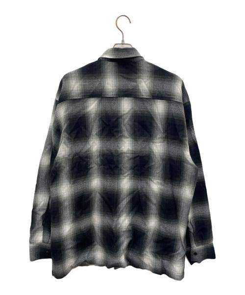 CalTop（キャルトップ）CalTop (キャルトップ) 長袖シャツ ブラック×グレー サイズ:XLの古着・服飾アイテム