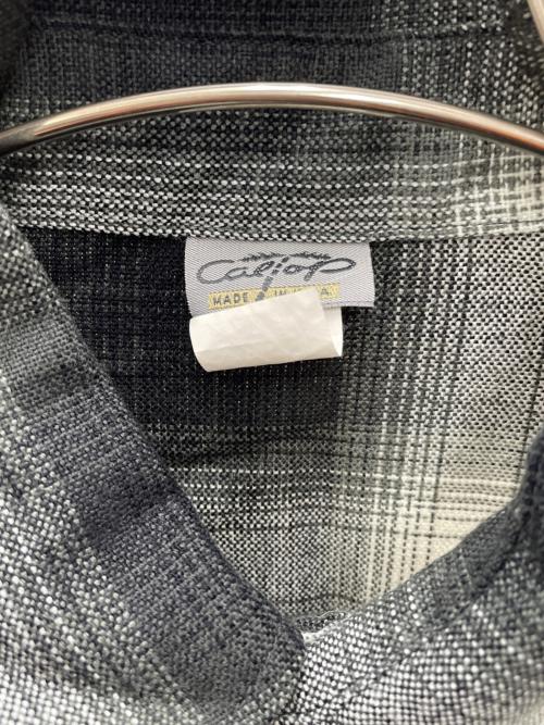 CalTop（キャルトップ）CalTop (キャルトップ) 長袖シャツ ブラック×グレー サイズ:XLの古着・服飾アイテム