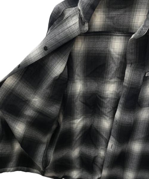 CalTop（キャルトップ）CalTop (キャルトップ) 長袖シャツ ブラック×グレー サイズ:XLの古着・服飾アイテム