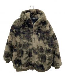 AZUL by moussy（アズールバイマウジー）の古着「フェイクファーブルゾン」｜カーキ