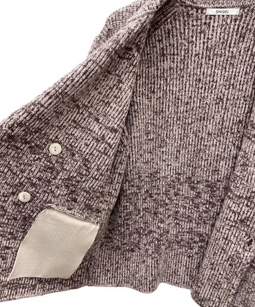 Snidel（スナイデル）Snidel (スナイデル) ニットジャケット ピンク サイズ:ONEの古着・服飾アイテム