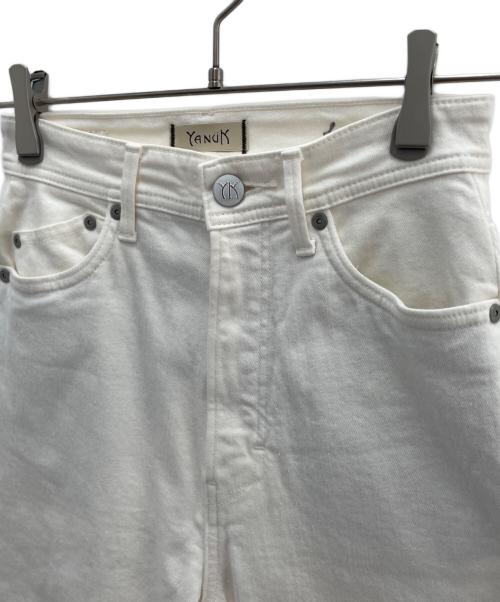 YANUK（ヤヌーク）YANUK (ヤヌーク) デニムパンツ ホワイト サイズ:23の古着・服飾アイテム