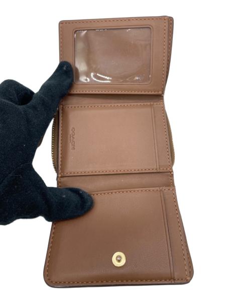 COACH（コーチ）COACH (コーチ) 3つ折り財布 ブラウンの古着・服飾アイテム