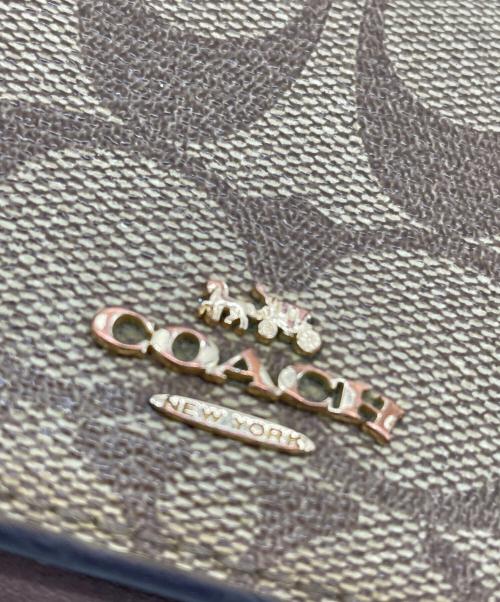 COACH（コーチ）COACH (コーチ) 3つ折り財布 ブラウンの古着・服飾アイテム