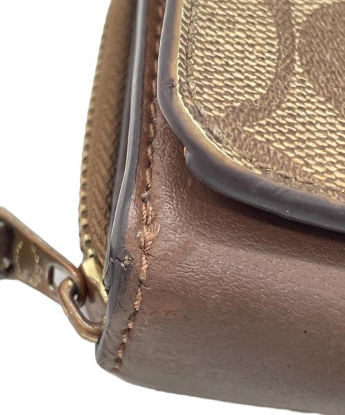 COACH（コーチ）COACH (コーチ) 3つ折り財布 ブラウンの古着・服飾アイテム