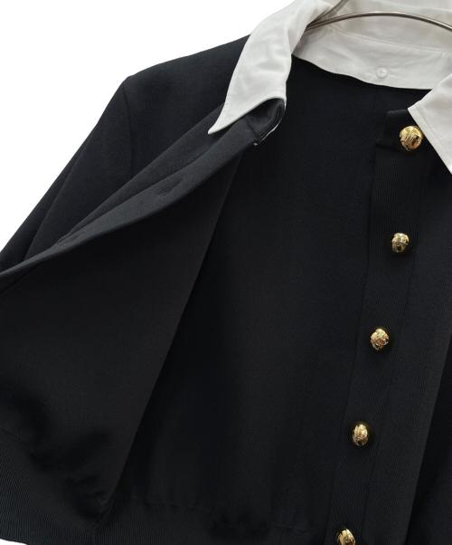 Adam et Rope（アダム エ ロペ）Adam et Rope (アダム エ ロペ) 半袖ブラウス ブラック サイズ:F 未使用品の古着・服飾アイテム