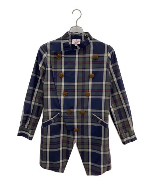 Vivienne Westwood RED LABEL（ヴィヴィアンウエストウッドレッドレーベル）Vivienne Westwood RED LABEL (ヴィヴィアンウエストウッドレッドレーベル) ジャケット ブルー×グリーン サイズ:2の古着・服飾アイテム