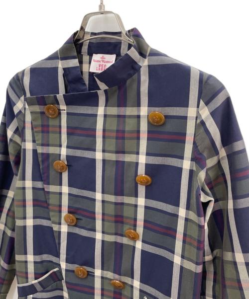 Vivienne Westwood RED LABEL（ヴィヴィアンウエストウッドレッドレーベル）Vivienne Westwood RED LABEL (ヴィヴィアンウエストウッドレッドレーベル) ジャケット ブルー×グリーン サイズ:2の古着・服飾アイテム